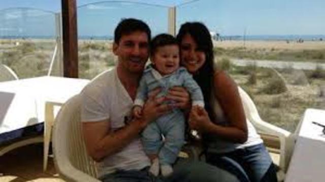 Was born thiago the first sun of messi