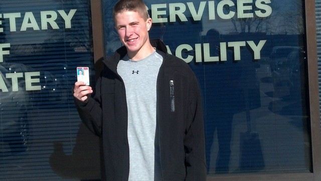 El día i receved mi licencia de conducir