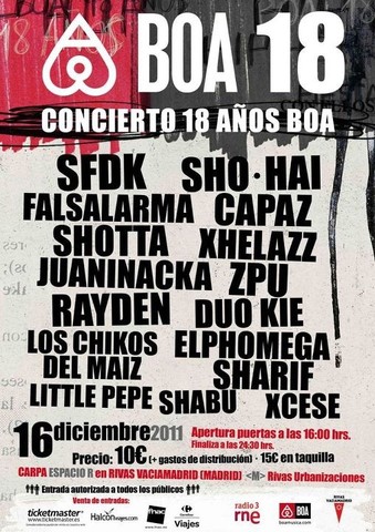 Concierto 18 años BOA
