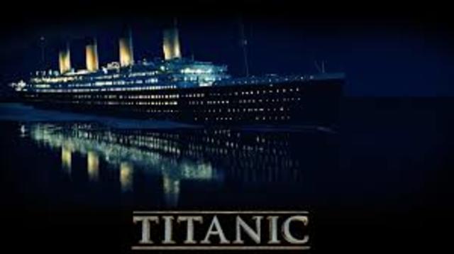The Titanic sank