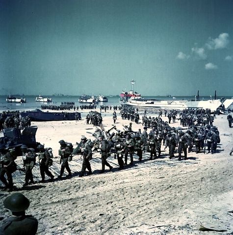 Allied forces land in Normandy on D-Day, starting the liberation of France