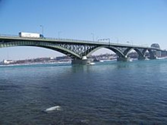 Peace Bridge between US & Canada dedicated