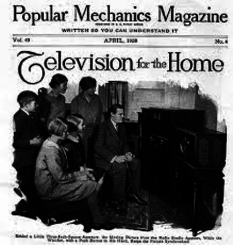 First success in the invention of television