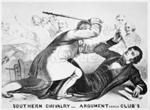 Charles Sumner is attacked