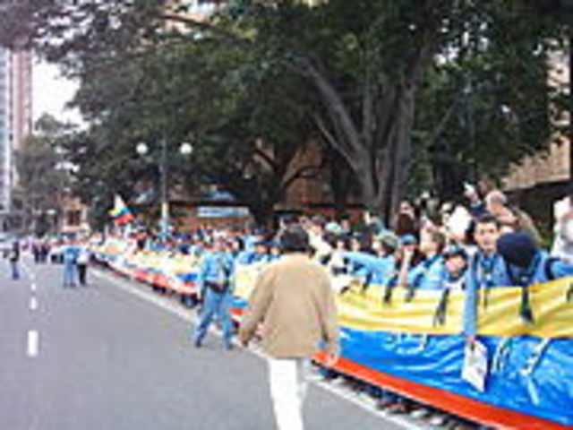 Protesto contra FARC