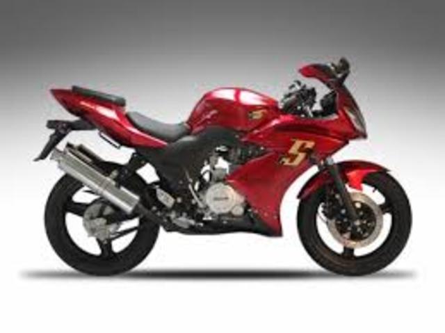 una moto muy poderosa