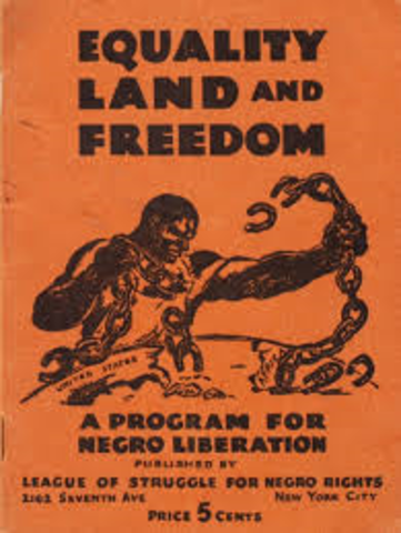 The League of Struggle for Negro rights is founded in New York City