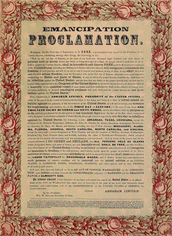 Emancipation Proclamation 1863