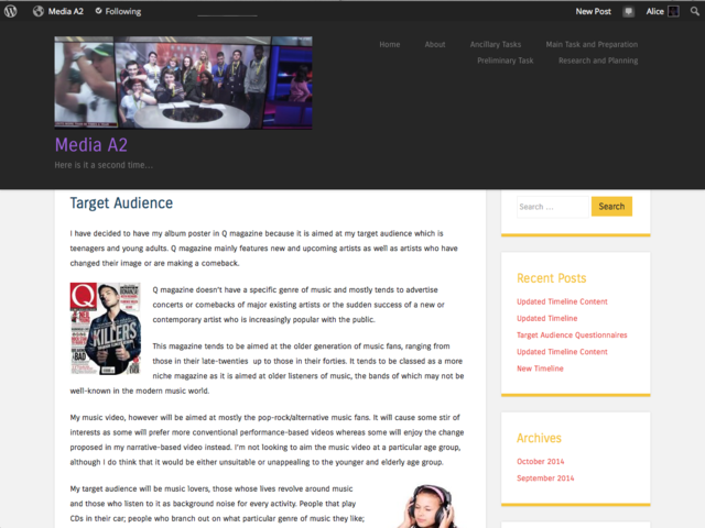 Target Audience Profile Completed