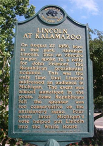 Lincoln's Speech in Bronson Park