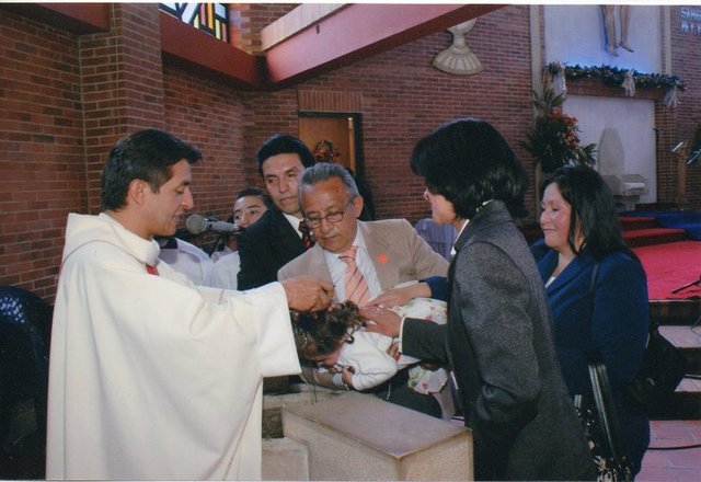 She was baptized in December