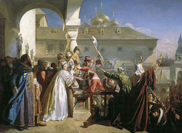 Бунт стрелецких полков в Москве.