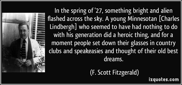 F. Scott Fitzgerald & Charles Lindbergh