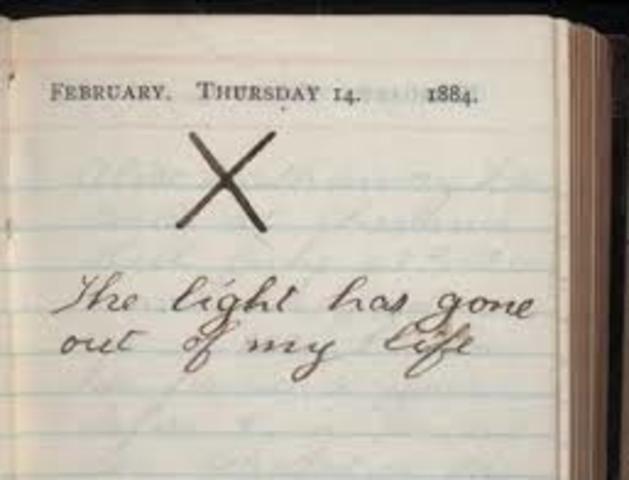 Roosevelt loses mother and wife on the same day.