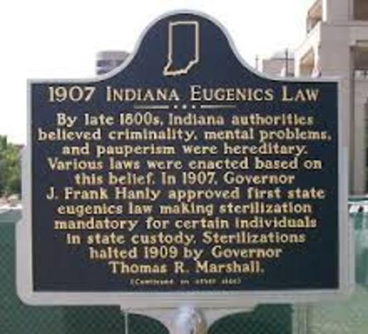 1st Eugenics Sterilization Law