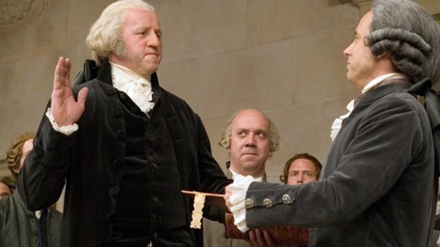 First President was sworn in or Inaugurated.