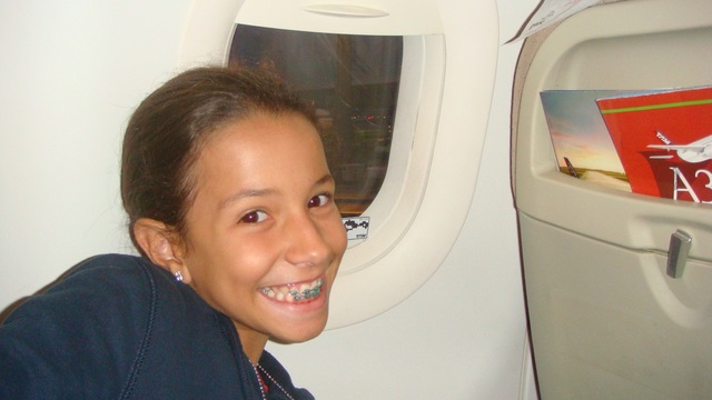 1ª. viagem de avião / Laura