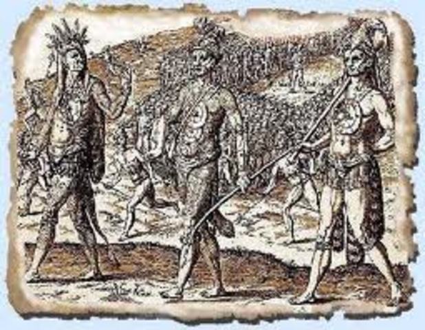 Trade network of the first occupants