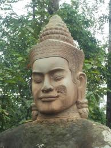 Jayavarman II enthorned