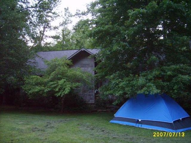 The kids WANTED to sleep in the tent