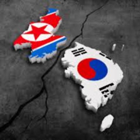 Korea divided between North and South