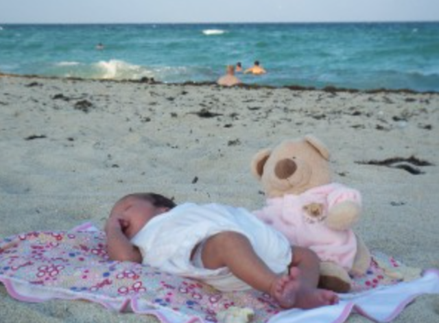 Mi primer dia de playa