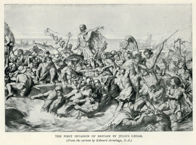Julius Caesar invades Britain