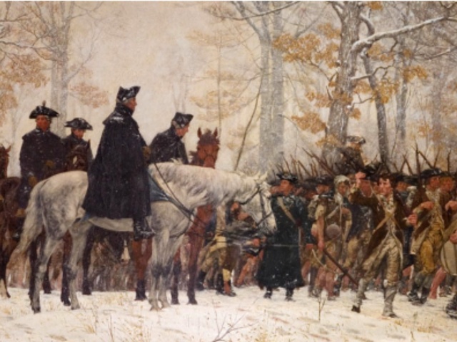 Burgoyne surrenders to American General gates at Saratoga