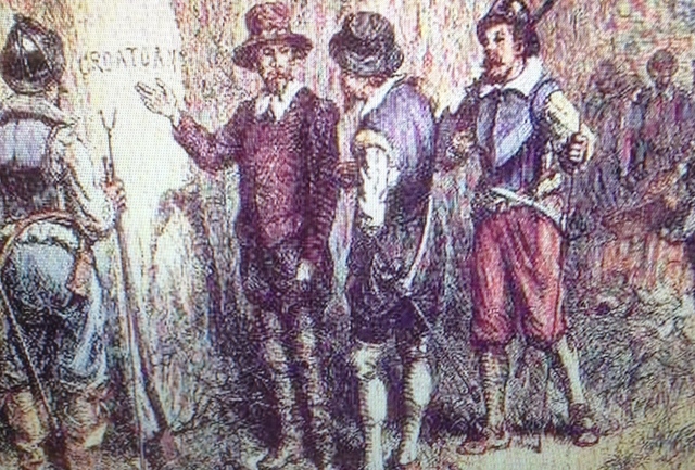 John White Returns to Roanoake Settlement to Find the Colony has Disappeared