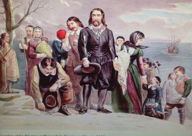 The Pilgrims Arrive at Plymouth