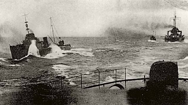 Bloqueo naval britanico.