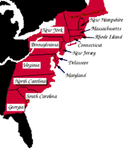 Original 13 Colonies