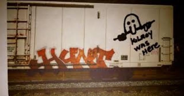 Grafiti: Kilroy Was Here "Kilroy estuvo aquí" Africa del Norte