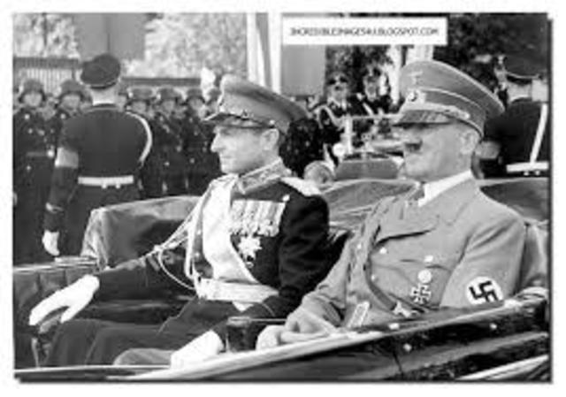 Serbian Prince Paul visits Hitler