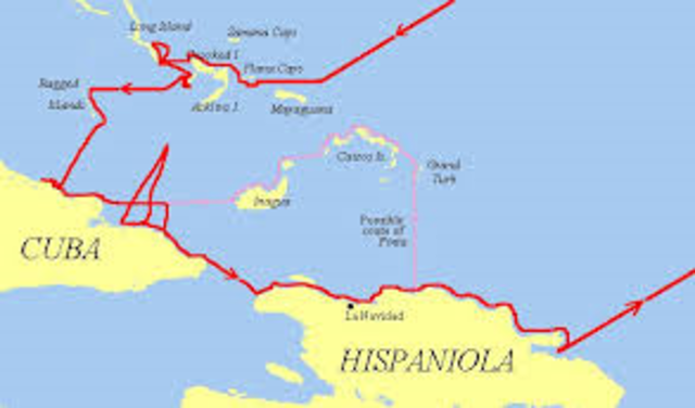 Columbus' fisrt voyage