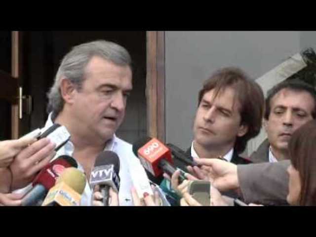 Lacalle Pou y Larrañaga se reunen para discutir el plan de gobierno