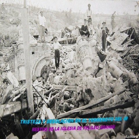 1692 Latacunga fue destruida por un terremoto, se vivía gran sequía.