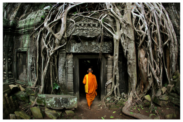 Angkor abandoned after invasion by    Siam Thais, although some monks continue to use the site