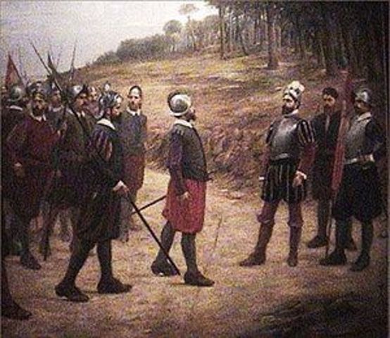 Asesinato de el gobernador Puellos dejado por Pizarro.