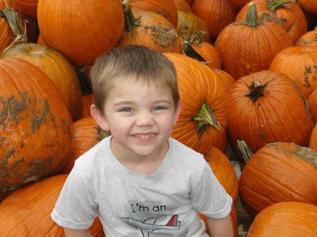 At the pumpkin patch