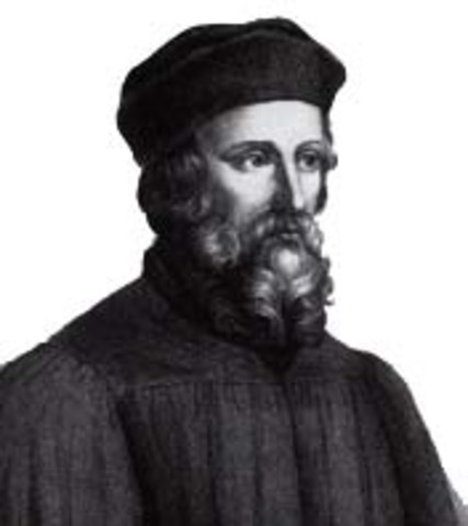 John Hus was burned at the stake for being a dissenter of the Catholic Church.