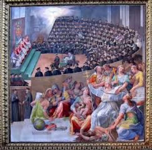 Followers of Catholisism met at the Council of Trent.