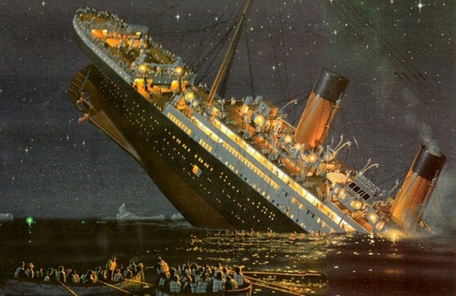 'Titanic' sinks with the loss of 1,503 lives