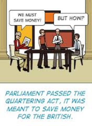 Quatering Act passed