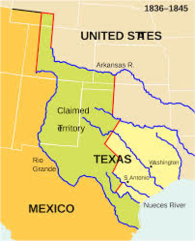 U.S. annexes texas