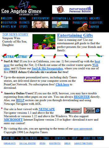 Los Angeles Times first snapshot