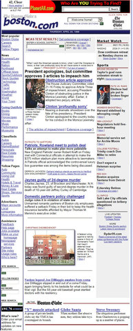 Boston Globe first snapshot