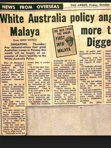 The white Australia Policy