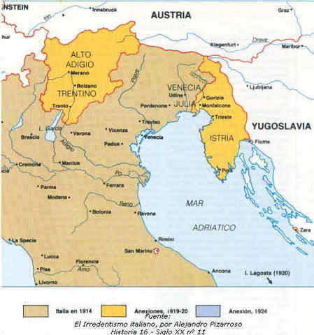 La pugna italo-yugoslava por los territorios del norte del Adriático