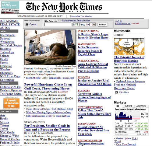 Hurricane Katrina (New York Times)